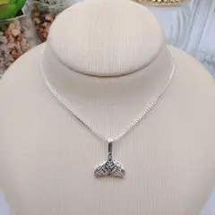 ホエールテールネックレス 尻尾 ハワイアン ロープチェーン ハワイアンジュエリー