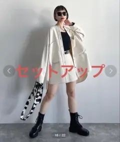 【セットアップ】CORE ステッチオーバーシャツ×ステッチミニトラウザー