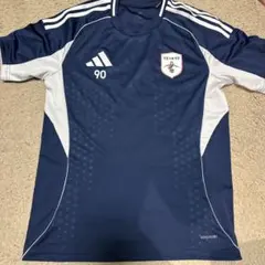 adidas ネイビー 半袖シャツとショートパンツ セット 90