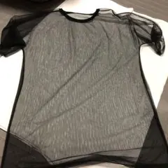 透けTシャツ 透けトップス 黒