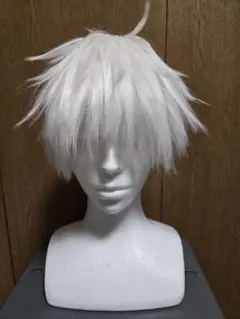 五条悟 コスプレウィッグ ホワイト ショート