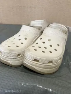 【厚底】Crocs クロックス サンダル ホワイト M10/W12のサムネイル