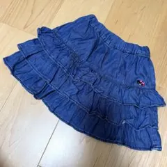 セ*ナ様 ミキハウス　ダブルビー　スカート　デニム　フリル　120のサムネイル