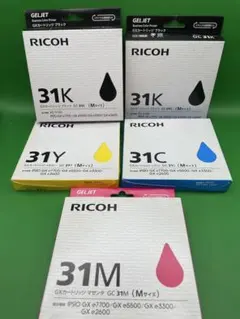 RICOH GX カートリッジ 31KH ×3個 31C 31M 31Y 計6個 - メルカリ