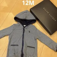 【新品】RALPH LAUREN ラルフローレン　パーカー ボーダー 12M