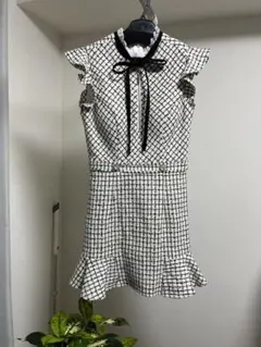ROBE de FLEURS チェック柄ドレス XSサイズ
