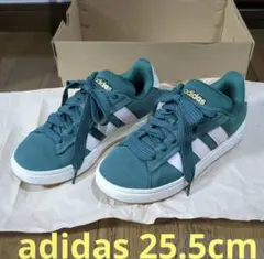 adidasスエード 緑スニーカー 25.5cm hwi28y001のサムネイル