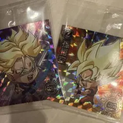 【GR 悟空 トランクス】ドラゴンボール超戦士シールウエハース 十周年