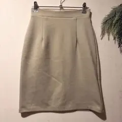 644【ROYAL PARTY】タイトスカート　伸縮性　ジップアップ　膝丈　秋冬