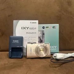 Canon IXY 620F ゴールド デジカメ 充電器付き - メルカリ