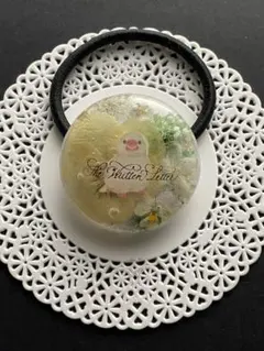 ハンドメイド レジン ヘアゴム オカメインコ No.57 - メルカリ