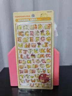 ボンボンドロップシール アルファベット　moji サンリオ　ポムポムプリン