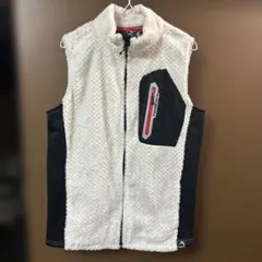 Field Core 裏地アルミ加工のダイヤフリースベスト　ホワイト　サイズL