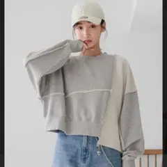 LOWRYS FARM リメイクキモウウラケ　スウェット