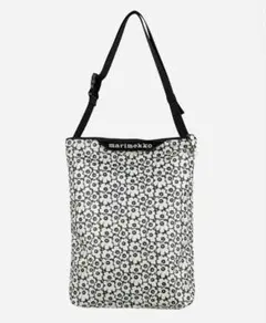 新品》マリメッコ Unikko M ショルダーバッグ　ウニッコ　ネイビー