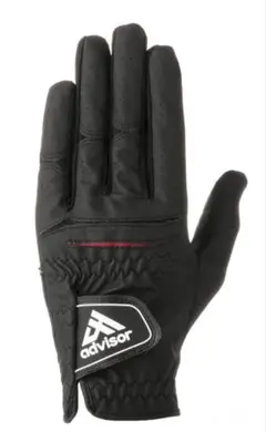 ゴルフグローブ アドバイザー 黒 白