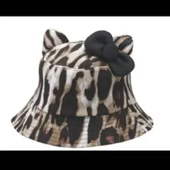 【美品✨️】 USJ キティーヒョウ柄バケハ サンリオ ユニバ