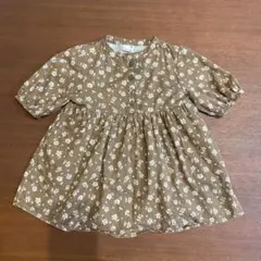 petit main 花柄ワンピース 80 プティマイン