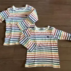 ミキハウス　ストライプカットソー 100cm、110cm