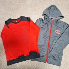 アディダス　トレーナー&チャンピオン　パーカー160cm 2枚セット