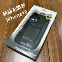 新品未開封 iPhone16 ラスタバナナ mimi 手帳型クリアケース 黒