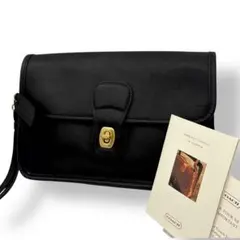 バッグ old COACH y2k 00 clutch bag turnlock BLK old COACH y2k 00 clutch bag turnlock BLK - メルカリ