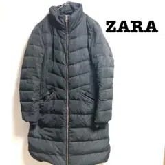 ZARAザラ　キルティングダウンパフジャケット　裏ボア　Aライン　訳あり