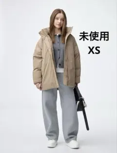 未使用 GU ウォームパデッドストレッチレスコート