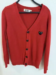 PLAY COMME des GARCONS カーディガン レッド Lのサムネイル