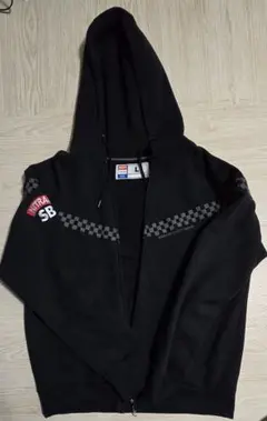NITRAID 黒 L パーカー チェッカーパターン