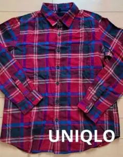 UNIQLO チェック柄 長袖シャツ 150