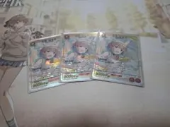 芹沢あさひ パラレル3枚セット 芹沢 あさひ/PcSR【赤】【キャラクター】《パラレル版PC01BT/IMS-3-043