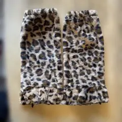 ヒョウ柄フリル付きレッグウォーマー SHEIN (2)