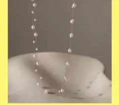 パール　ゴールド　2連ネックレス　パール風ネックレス　セレモニー 結婚式