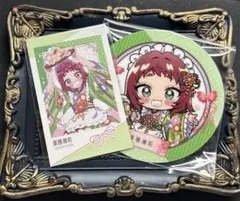 はにかみチャイナコラボカフェ限定キャンバスアート水澄華実　鐘堂英麗奈 はにかみチャイナコラボカフェ限定キャンバスアート水澄華実 鐘堂英
