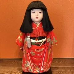 市松人形 赤い着物 23cm - メルカリ
