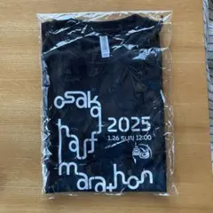 大阪ハーフマラソン 2025 Tシャツ 黒　SS