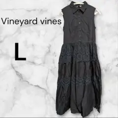 Vineyard vines ノースリーブワンピース L ブラック ブラック✨