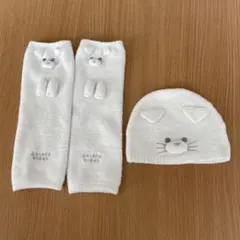 【未使用】ジェラートピケ　ベビーレッグウォーマーと帽子のセット