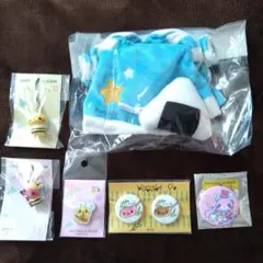 ジンギスカンのジンくん　ストラップ　缶バッジ　ピンバッジ　着せ替え