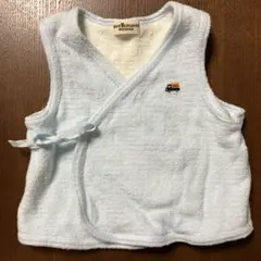 新生児　ミキハウス 水色 ベビーベスト　50 60 70