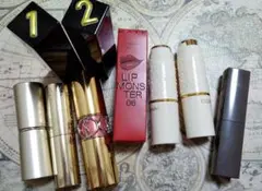 口紅まとめ売り　中古品×８　新品未開封×１