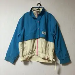 80s~90s　PUMA　 ショート丈ジャケット 青/クリーム