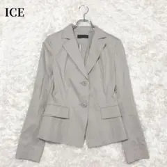 アイシービー　ICB テーラードジャケット　ベージュ　無地　入学式　大人　上品