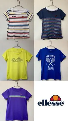 エレッセ　テニスウェア　レディースTシャツ5枚セット　Mサイズ　ポリエステル素材