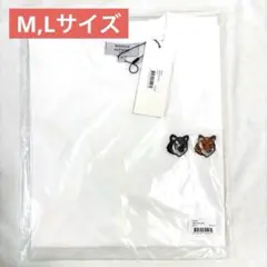 MAISON KITSUNE メゾンキツネ　Tシャツ ダブルフォックス白 MLのサムネイル