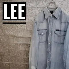 リーLee　古着長袖デニムシャツS　ウエスタンシャツ