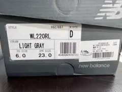 New Balance WL220RL ライトグレー 23.0