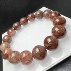 【82075】 大玉 スーパーセブンルチルクォーツ 14.5mm ブレスレット