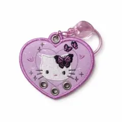 ハローキティ 刺繍カスタムキーホルダー デザインA